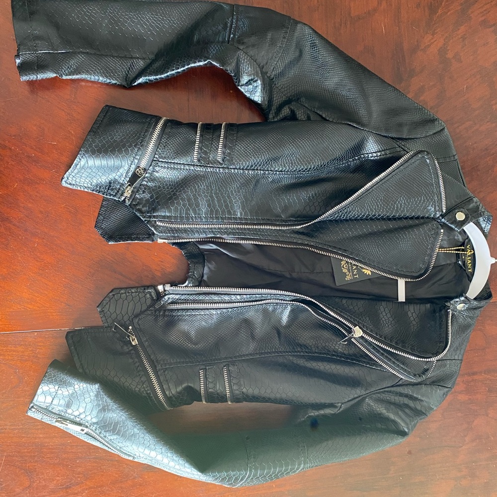 Valiant azorion Black Textured Jacket